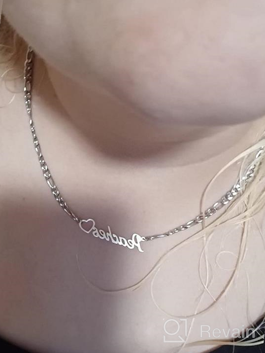 img 1 attached to Personalize Your Style with 💍 CLY Jewelry's Sterling Silver Custom Name Pendant review by Matt Kovacevic