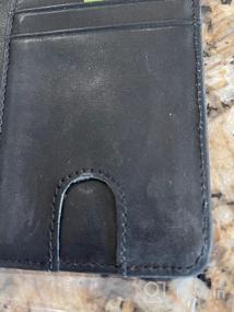 img 5 attached to Премиальные минималистичные кожаные кошельки 🔒 с блокировкой кредитных карт для мужской аксессуаров