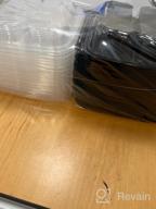 картинка 1 прикреплена к отзыву 25 упаковок по 34 унции, 8 дюймов, 3 отсека, контейнеры YANGRUI To Go - защита от запотевания и утечки, не содержит BPA, подходит для использования в микроволновой печи/морозильной камере от Thunder Ballman