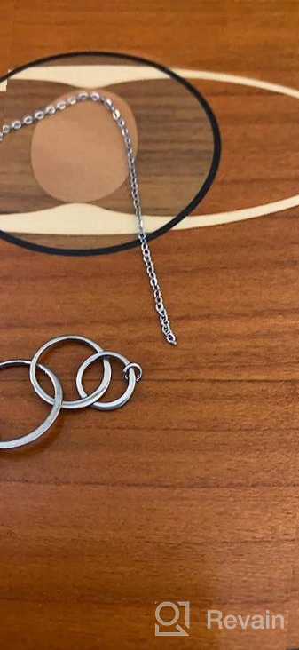 img 1 attached to AnalysisyLove Sterling Silver Infinity 4 Circle 4 Decades Necklace – Unique 40th Birthday Gift for Women & Meaningful Mothers Day Jewelry review by Byron Patil