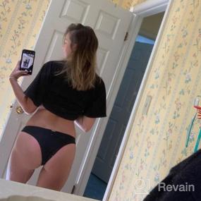 img 7 attached to RELLECIGA Women'S Brazilian Cut Cheeky Bikini Bottom
