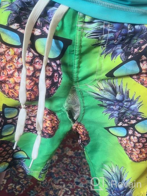 img 1 attached to Boys' Hawaiian Volleyball Pineapple Swimsuit by Freshhoodies review by Jason Clemons
