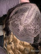 картинка 1 прикреплена к отзыву Joedir Synthetic Lace Front Wigs - Long Wavy Style, 30'' Length, 130% Density For Women, Color TTPN4/270A/24F от Mike Pfettscher