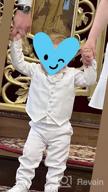 img 1 attached to Stylish Toddler Wedding Gentleman Outfit for Boys - High-Quality Clothing review by Steve Arnold