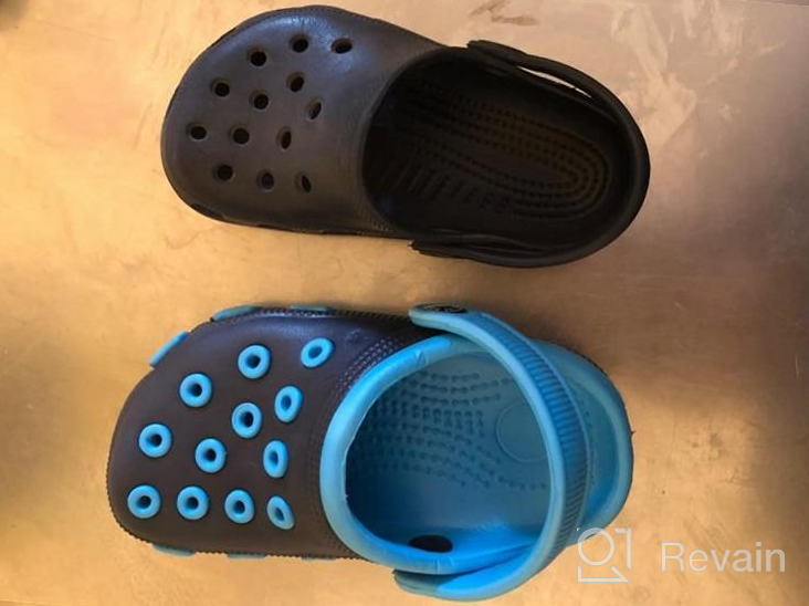 img 1 attached to 👞 Loulan Lightweight Toddler Slippers Size 10-10.5: Boys' Shoes in Clogs & Mules review by Shane Wallace