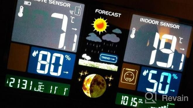 img 1 attached to Wireless Indoor/Outdoor Weather Station With Digital Thermometer, Remote Sensor & Alerts - Protmex PT3378 review by Jacob Sriubas