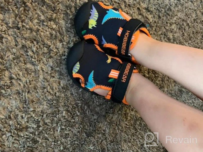 img 1 attached to Lxso Toddler Aquatic Sandals Numeric_9_Point_5 Girls' Shoes review by Beth Dellman