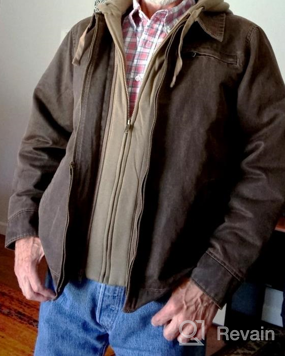 img 1 attached to Stay Warm In Style: Legendary Whitetails Men'S Rugged Dakota Full Zip Jacket review by Jamie Mousavi