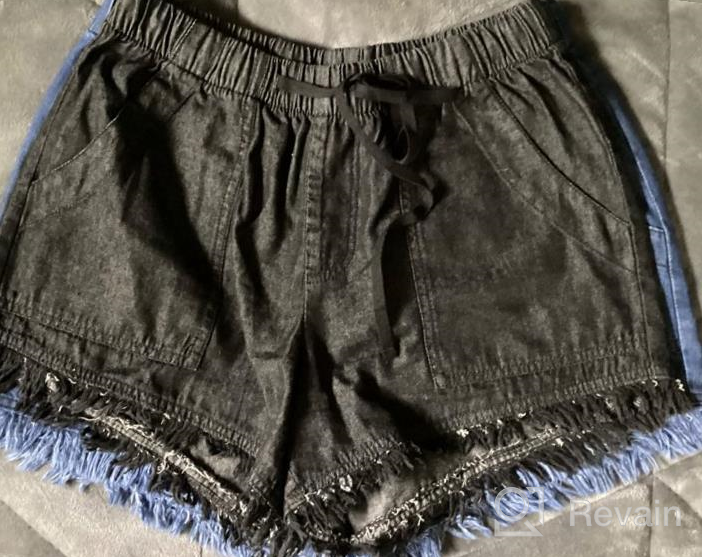 img 1 attached to 🩳 QACOHU Women's Comfy Drawstring Elastic Waist Shorts with Pockets for Casual Summer Wear review by Michael Burdette