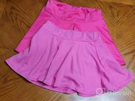 img 1 attached to Loxdonz Casual Stretch Flared Pleated Skirts & Skorts for Girls' Clothing review by Len Chandler