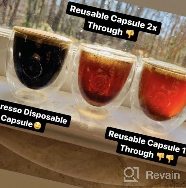 img 1 attached to Reusable Vertuoline Coffee Capsule Refillable Pod Compatible With Nespresso GCA1 And Delonghi ENV135 - Not For VERTUO NEXT (8Oz-Coffee Cup) review by Michael Cormier