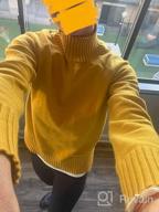 img 1 attached to Women'S Ferrtye Mock Neck Raglan Sleeve Pullover Sweater - Long Sleeve High Low Ribbed Knit Casual Top review by Yung Rich