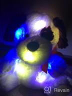 img 1 attached to Glow Dog Plush Toy: BSTAOFY 12'' Light Up Puppy Stuffed Animal With Bow Tie LED Nightlight For Toddler Kids Boys Girls Birthday Bedtime Companion review by Emmanuel Pictorial