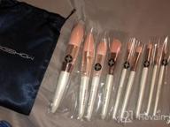 img 1 attached to Elevate Your Beauty Routine With EIGSHOW'S Premium Synthetic Makeup Brush Set - 10Pcs Vegan Brushes For Flawless Application Of Foundation, Powder, Lipstick, Blush, Contour And Eyeshadow In Magenta review by Oliver Waiker