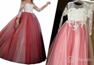 img 1 attached to Carat Embroidery Sheer Sleeves Trailing Girls' Clothing and Dresses review by Mario Hernandez