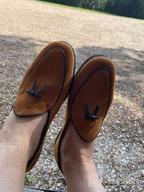 img 1 attached to Classy and Comfortable: Journey West Belgian Loafers in Genuine Leather review by Dexter Pullen