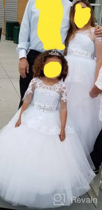 img 1 attached to 👗 White Girls' Clothing for Communion: First Communion Dresses – The Perfect Choice review by Ronald Cambridge