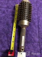 img 1 attached to Round Brush SUPRENT Round Brush With Natural Boar Bristles,Nano Thermic Ceramic Coating & Ionic Roller Hairbrush For Blow Drying, Curling&Straightening, Volume&Shine (3.3" & Barrel 2") review by Harry Jenkins