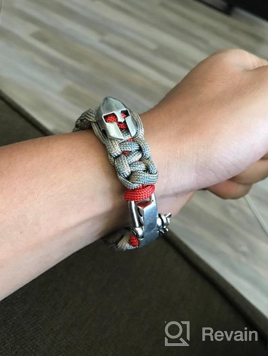 img 1 attached to High-Quality Kayder Hand Woven Paracord Bracelet: Embrace Retro Style with Adjustable D Shackle and Various Theme Accessories review by Will Randles