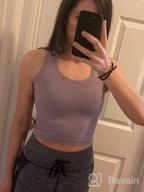 img 1 attached to Lavento Women'S Crop Top Workout Active Running Yoga Tank Tops - Athletic Performance Training Gym Shirt review by Wendy Key