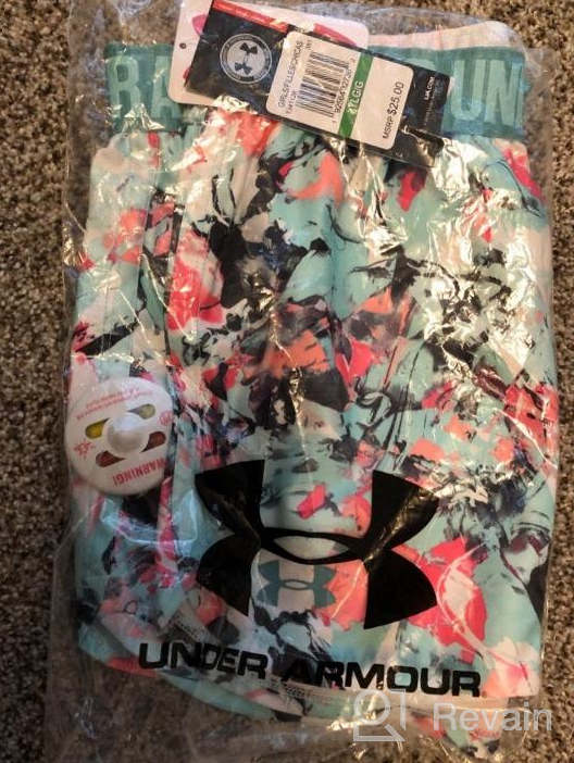 img 1 attached to 🩳 Active Girls' Clothing: Under Armour Cerise Printed Shorts review by Amy Smotherman