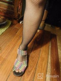 img 7 attached to Women'S High Waist Footed Fishnet Tights: Soft & Stretchy Partterned Garter Thigh High Stockings By CozyWow!