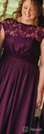 img 1 attached to Women'S Cap Sleeve Lace A-Line Bodice Formal Evening Gown Bridesmaid Dress review by Dusty Wonsley