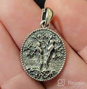 img 6 attached to 925 Sterling Silver Celtic Knot Pendant Necklace With Abalone Shell - Tree Of Life Jewelry For Women