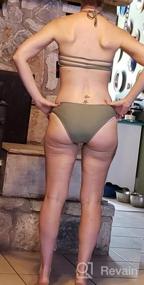 img 7 attached to SHEKINI Womens Bikini Padded Cutout Strappy Halter Swimsuits Two Piece Bathing Suits