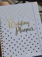 img 1 attached to Gold Wedding Planner & Organizer - Undated Bridal Diary Book With Hard Cover, Pockets & Online Support - Perfect Engagement Gift For Brides-To-Be review by Brian Stepp