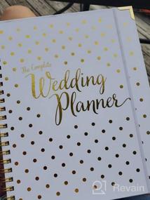img 8 attached to Gold Wedding Planner & Organizer - Undated Bridal Diary Book With Hard Cover, Pockets & Online Support - Perfect Engagement Gift For Brides-To-Be