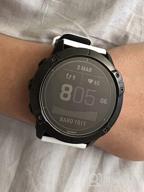 img 1 attached to NotoCity Silicone Sport Watch Band Compatible With Fenix 6X, 5X/5X Plus, 7X, 3/3 HR, Tactix Delta PX & D2 Charlie Smartwatches - Black-Grey review by Eduardo Murillo