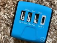 img 1 attached to Global Power Port: JMFONE Universal Travel Adapter With 4 USB Ports And Type-C Compatible In 170 Countries review by Clayton Morris