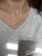 img 1 attached to Customized Ursteel Name Necklace: 14K Gold Plated Personalized Jewelry for Women and Teen Girls review by Julius Lito