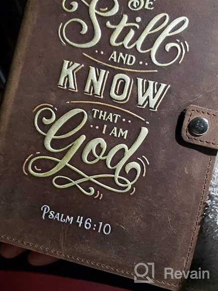 img 1 attached to Refillable Leather Journal With Embossed Bible Verse - Handmade Vintage Notebook For Women With 320 Lined Pages And Luxury Pen - Ideal For Journaling, Writing, Or Bible Study review by Jeff Warne