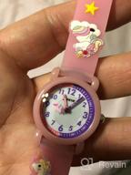 img 1 attached to Waterproof Unicorn Silicone Kids Watch - 3D 🦄 Cartoon Design for Girls Aged 3-10, Ideal Toddler Gift review by Amanda Smith