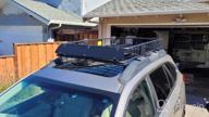 img 1 attached to Universal SUV Car Top Luggage Holder With Extension - XCAR Roof Rack Carrier Basket Rooftop Cargo Carrier, Black, 64"X 39"X 6 review by Cedric Edwards