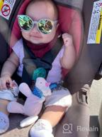 img 1 attached to Polarized Toddler Baby Sunglasses With Strap - Retro Cat Eye Flexible Frame For Kids Boys Girls 0-24 Months review by Gregory Plump