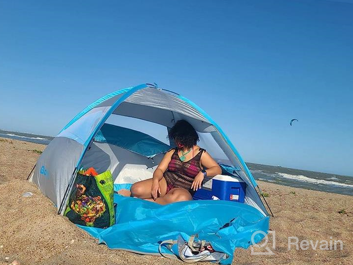 img 1 attached to Gorich UPF 50+ UV Protection Beach Tent Sun Shelter Canopy - Portable 3/4-5/6-7 Person Shade Tent, Lightweight & Easy Setup Cabana Beach Tent review by David Padilla