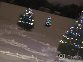 img 5 attached to Украшение LALAPAO снаружи для рождественских праздников с автоматическим таймером 200 LED световой гирлянды для сада, патио, газона, дома, новогодней елки, теплый белый свет.
