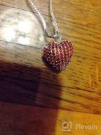 img 1 attached to 925 Sterling Silver Heart Urn Pendant for Pet/Human 💕 Ashes - Memorial Jewelry Gift for Women with CZ Crystals review by Veronica Johnson