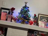 img 1 attached to Mini Christmas Tree Set With Purple LED Lights - Perfect For Indoor Tabletop Decoration! review by Sarah Gonia