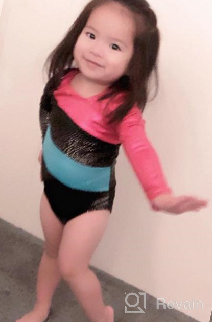 img 1 attached to TFJH E Sparkle Gymnastics Leotard: Athletic One-Piece Tank Bodysuit for Girls (3-15Y) review by Jane Crawford