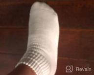 img 1 attached to Comfortable And Supportive NuVein Low Cut Socks With Light Compression For Sensitive Feet - White, Medium Size review by Pleaze Evans