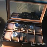 img 1 attached to Keep Your Watches Safe And Stylish With Emfogo 10-Slot Watch Box - Perfect Gift For Men And Women On Father'S Day, Birthday, Or Anniversary review by Isaiah Bower