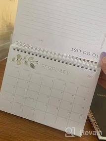 img 5 attached to 2023 Small Desk Calendar With Stickers - October 2022 To June 2024 - 6" X 8" Flip Desktop Organizer For Easy Organization - Beautiful Greenery Design