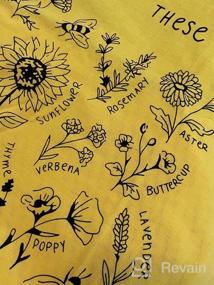 img 7 attached to Bee-Inspired Teacher T Shirts For Women With Cute Graphics And A Powerful Message: Plant These And Save The Bees!