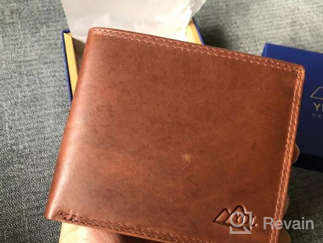 img 1 attached to Genuine Cowhide Leather Men's 🐄 Accessories - Enhancing Blocking Bifold Function review by Troy Coste