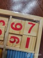 img 1 attached to Wooden Counting Stick Set: Educational Math Toy With Number Cards And Rods Box By Alytimes review by Robert Ewing