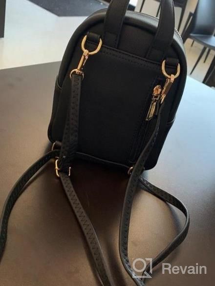 img 1 attached to Leather Mini Backpack Purse For Women - Crossbody Phone Bag And Small Shoulder Bag By Aeeque review by Ron Kishore